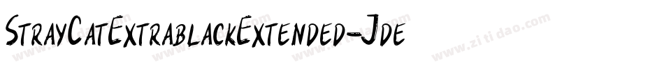 StrayCatExtrablackExtended-JdeB字体转换