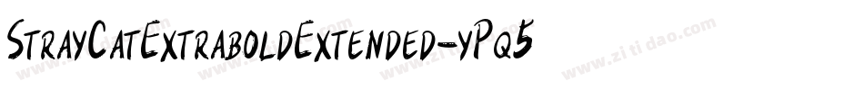 StrayCatExtraboldExtended-yPq5字体转换