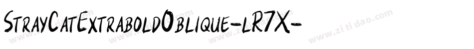 StrayCatExtraboldOblique-lR7X字体转换
