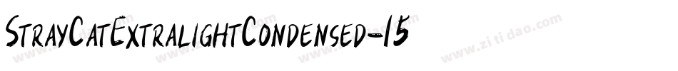 StrayCatExtralightCondensed-15ML字体转换