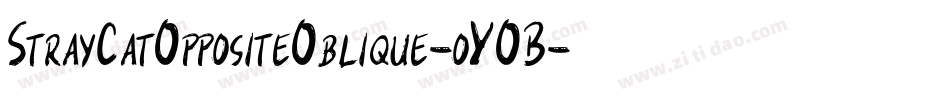 StrayCatOppositeOblique-oYOB字体转换