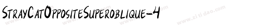 StrayCatOppositeSuperoblique-45MB字体转换