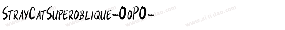 StrayCatSuperoblique-OoPO字体转换