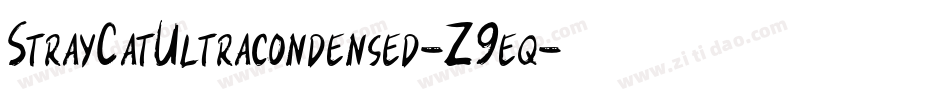 StrayCatUltracondensed-Z9eq字体转换