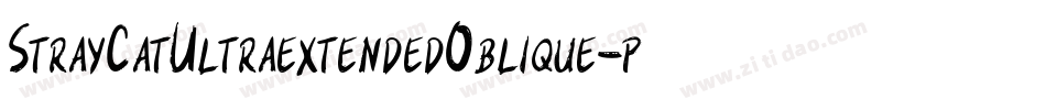 StrayCatUltraextendedOblique-prOy字体转换