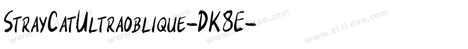 StrayCatUltraoblique-DK8E字体转换