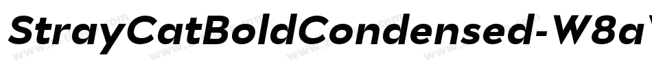 StrayCatBoldCondensed-W8aV字体转换