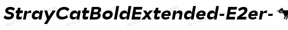 StrayCatBoldExtended-E2er字体转换