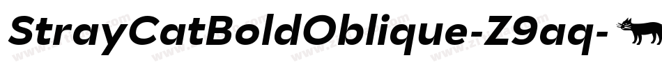 StrayCatBoldOblique-Z9aq字体转换
