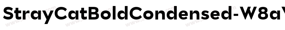StrayCatBoldCondensed-W8aV字体转换