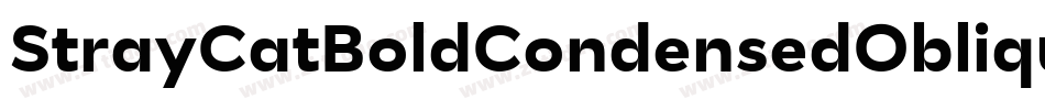 StrayCatBoldCondensedOblique-ad1a字体转换