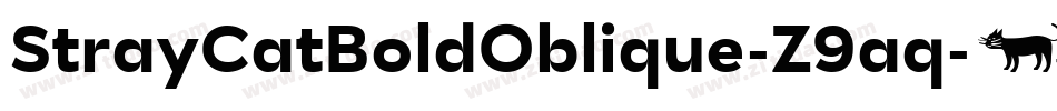 StrayCatBoldOblique-Z9aq字体转换