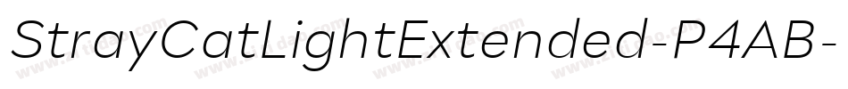 StrayCatLightExtended-P4AB字体转换