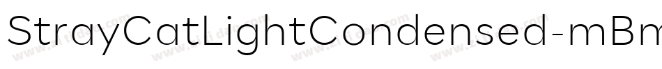 StrayCatLightCondensed-mBm9字体转换