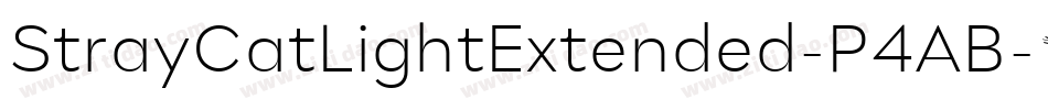 StrayCatLightExtended-P4AB字体转换