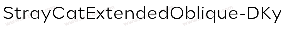 StrayCatExtendedOblique-DKyE字体转换