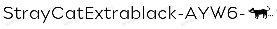 StrayCatExtrablack-AYW6字体转换