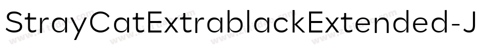 StrayCatExtrablackExtended-JdeB字体转换
