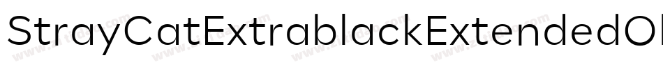 StrayCatExtrablackExtendedOblique-Gwea字体转换