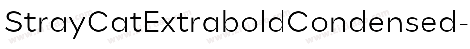 StrayCatExtraboldCondensed-55wz字体转换