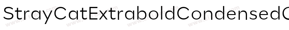 StrayCatExtraboldCondensedOblique-6576字体转换