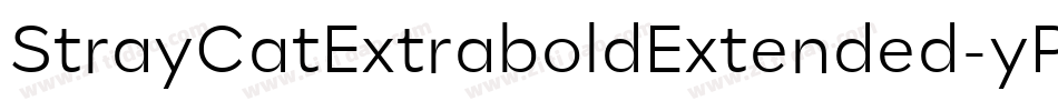 StrayCatExtraboldExtended-yPq5字体转换
