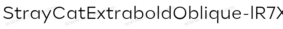 StrayCatExtraboldOblique-lR7X字体转换