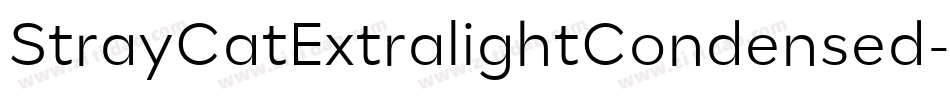 StrayCatExtralightCondensed-15ML字体转换