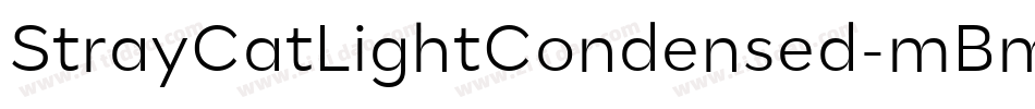 StrayCatLightCondensed-mBm9字体转换