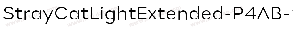 StrayCatLightExtended-P4AB字体转换