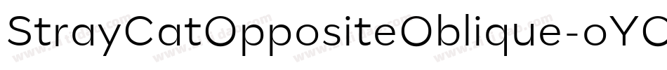 StrayCatOppositeOblique-oYOB字体转换