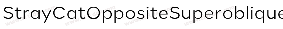 StrayCatOppositeSuperoblique-45MB字体转换
