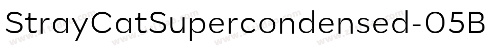 StrayCatSupercondensed-05Bv字体转换