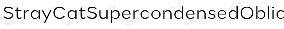 StrayCatSupercondensedOblique-egOe字体转换