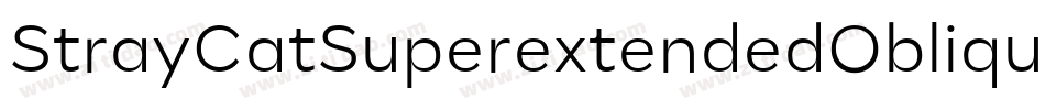 StrayCatSuperextendedOblique-adOa字体转换