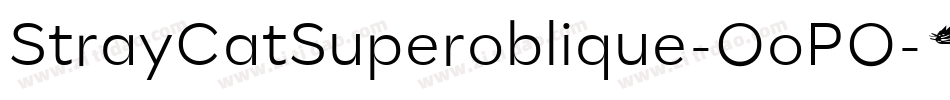 StrayCatSuperoblique-OoPO字体转换