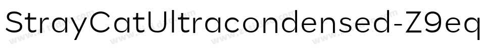StrayCatUltracondensed-Z9eq字体转换