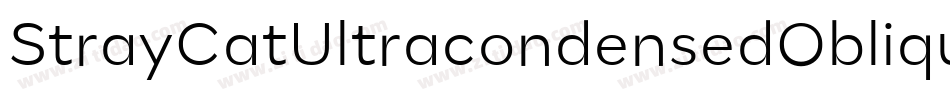 StrayCatUltracondensedOblique-35rX字体转换