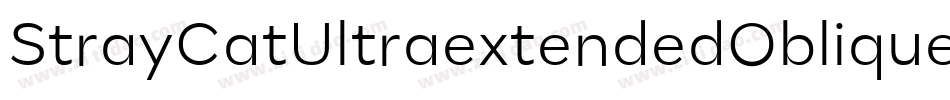StrayCatUltraextendedOblique-prOy字体转换