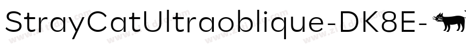 StrayCatUltraoblique-DK8E字体转换