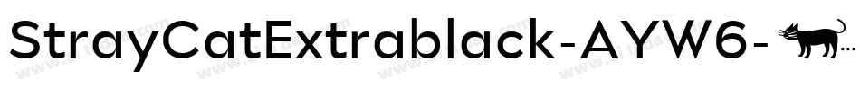 StrayCatExtrablack-AYW6字体转换