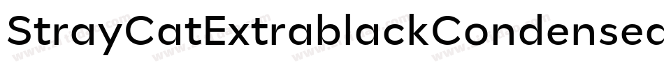 StrayCatExtrablackCondensed-qMq6字体转换