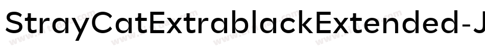 StrayCatExtrablackExtended-JdeB字体转换