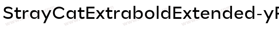StrayCatExtraboldExtended-yPq5字体转换