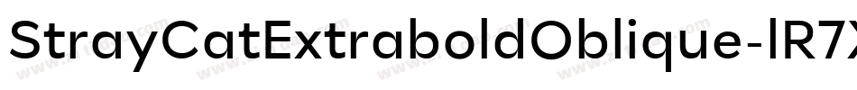 StrayCatExtraboldOblique-lR7X字体转换