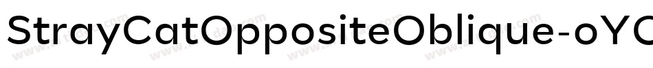 StrayCatOppositeOblique-oYOB字体转换
