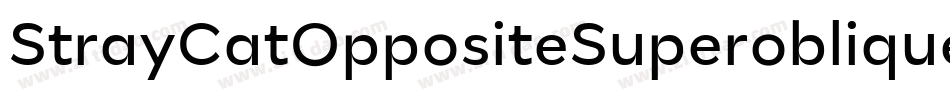 StrayCatOppositeSuperoblique-45MB字体转换