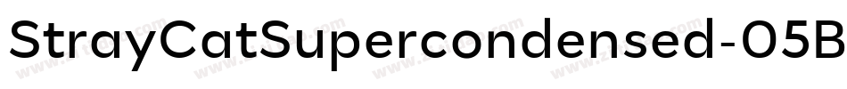 StrayCatSupercondensed-05Bv字体转换
