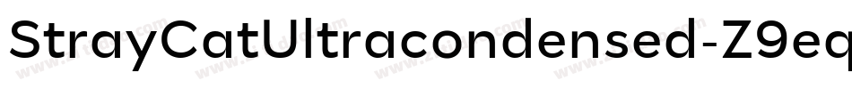 StrayCatUltracondensed-Z9eq字体转换