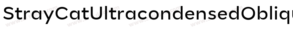 StrayCatUltracondensedOblique-35rX字体转换